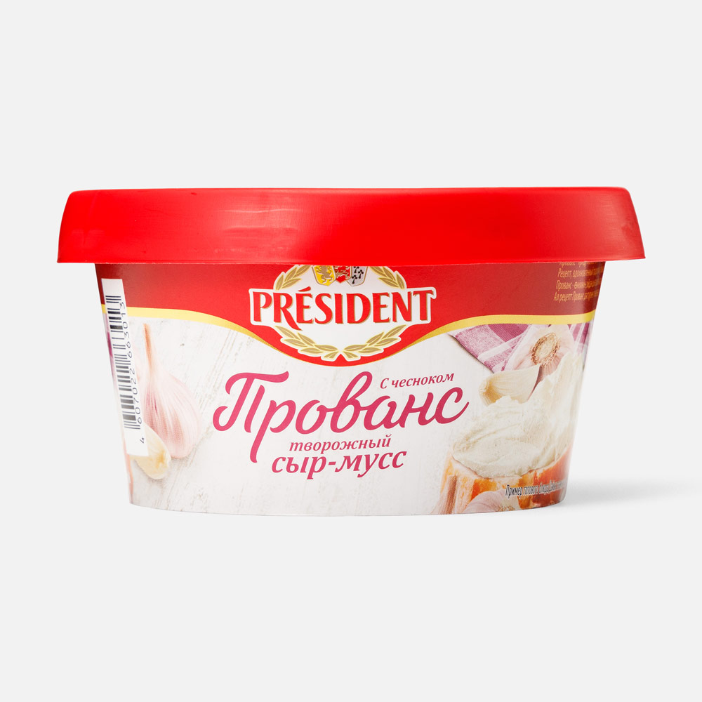 

Сыр-мусс президент прованс творожный с чесноком 60 % 120 г