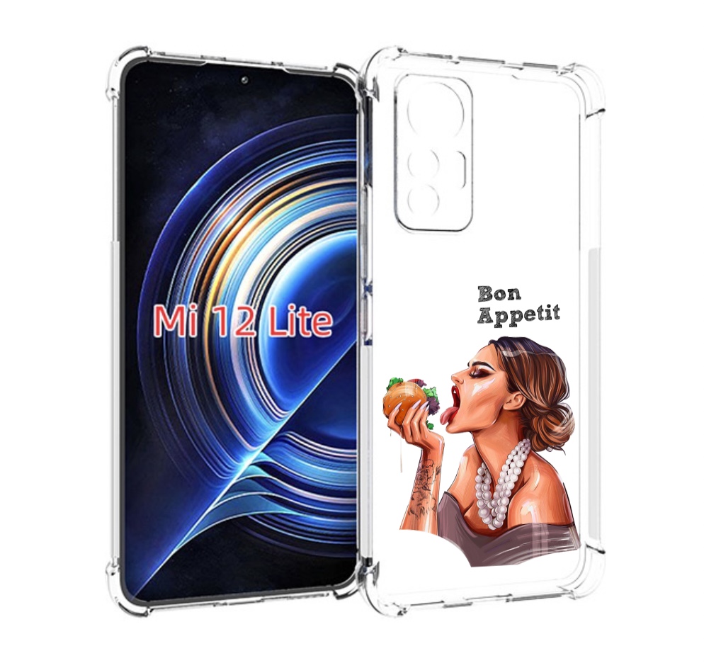 

Чехол MyPads Бон-аппетит для Xiaomi 12 Lite, Прозрачный, Tocco