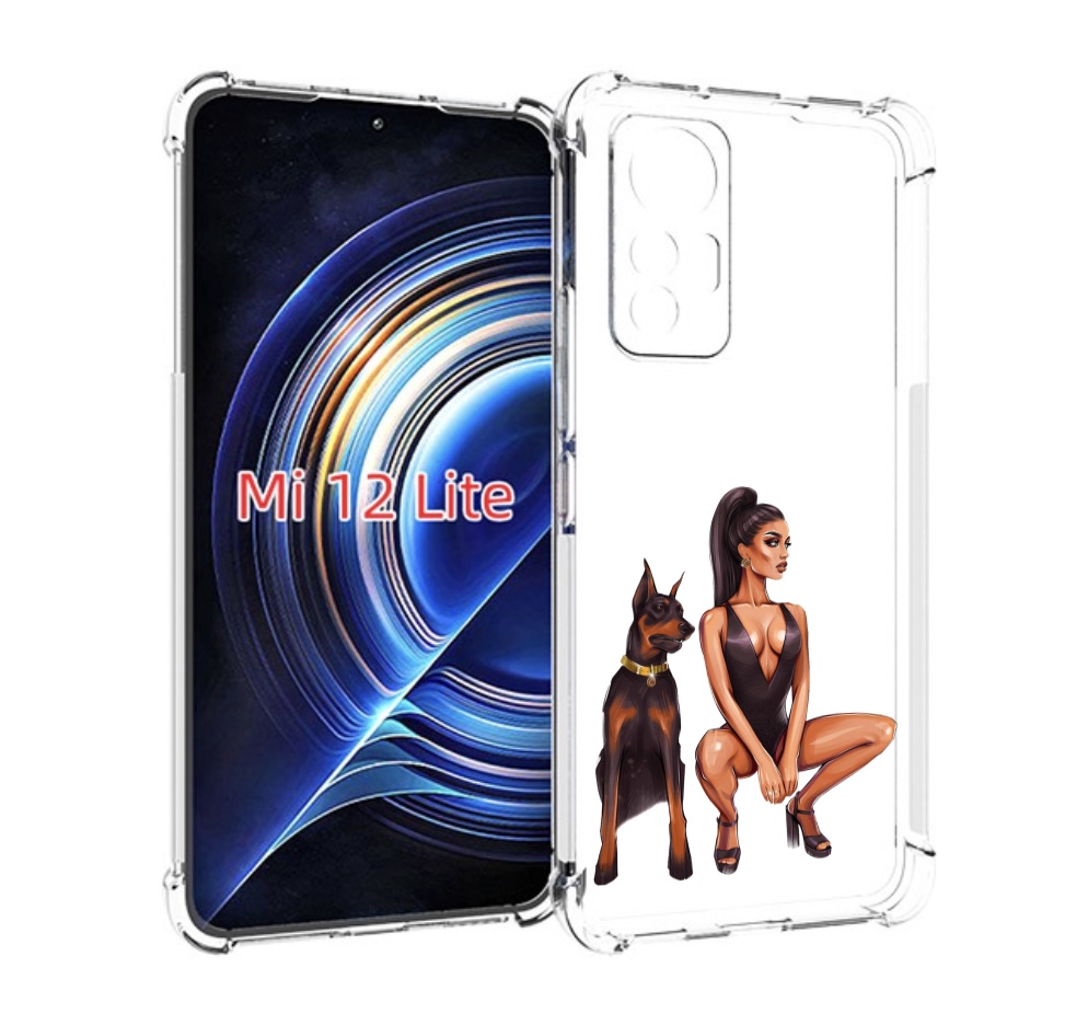 

Чехол MyPads Борзая-девушка для Xiaomi 12 Lite, Прозрачный, Tocco