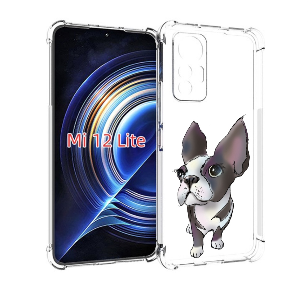 

Чехол MyPads Бульдожка для Xiaomi 12 Lite, Прозрачный, Tocco