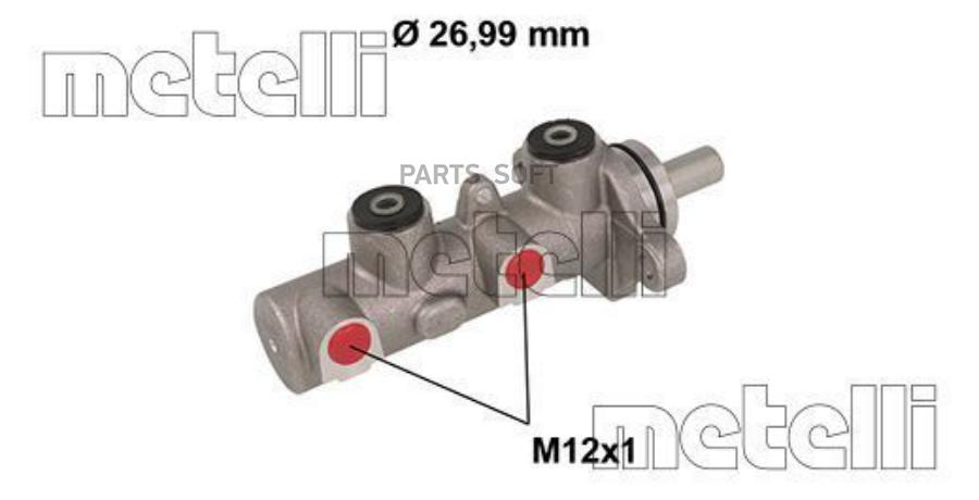 

METELLI 050799 Главный тормозной цилиндр