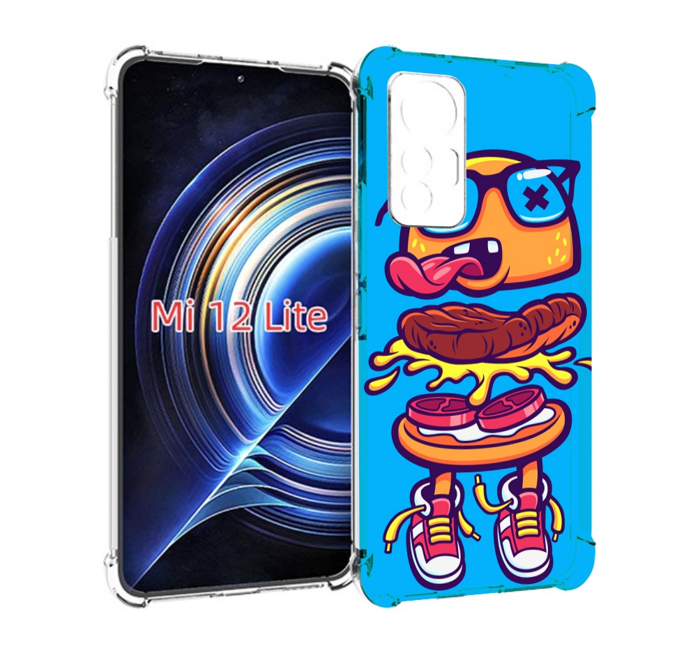 

Чехол MyPads Бургер с очками для Xiaomi 12 Lite, Прозрачный, Tocco
