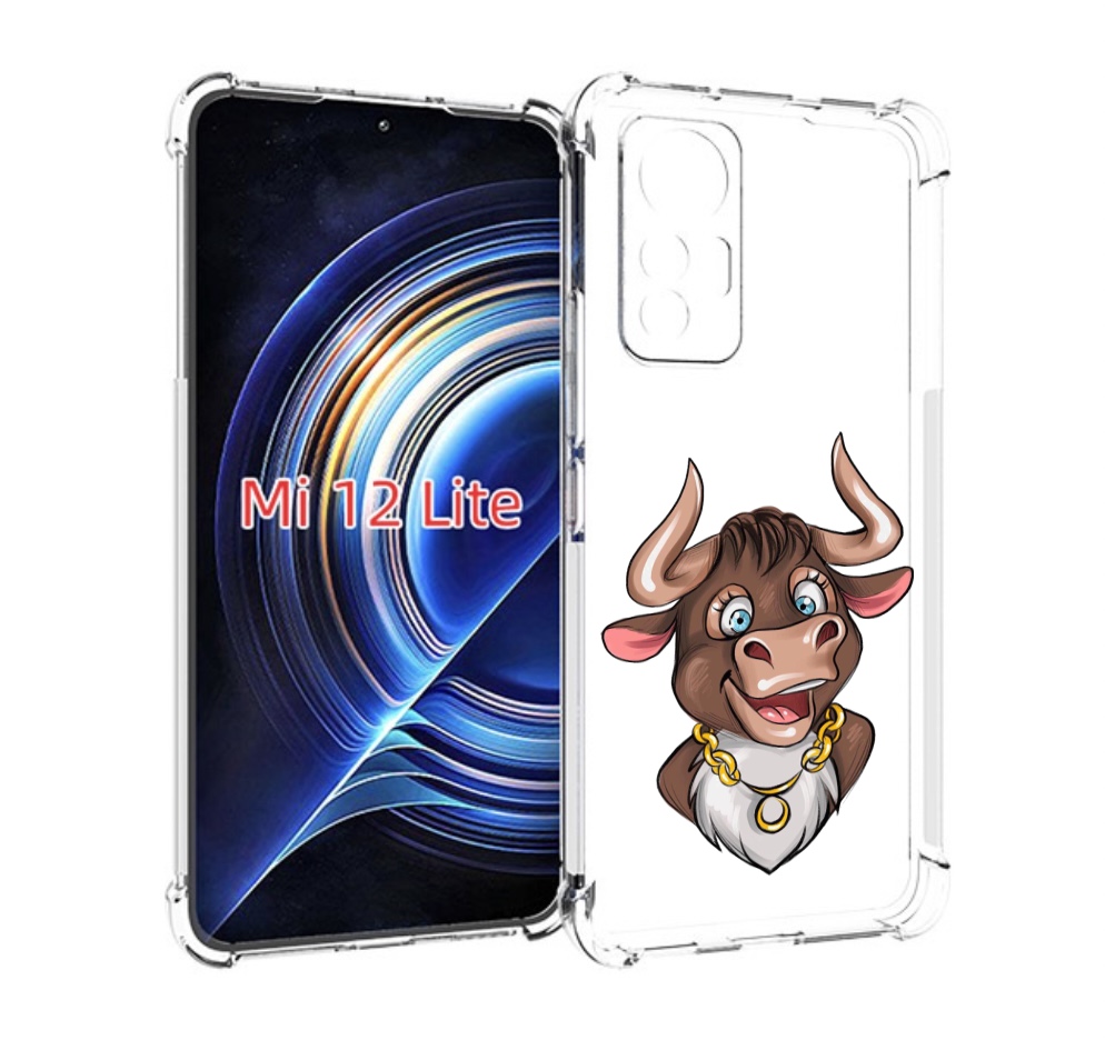 

Чехол MyPads Бычок для Xiaomi 12 Lite, Прозрачный, Tocco