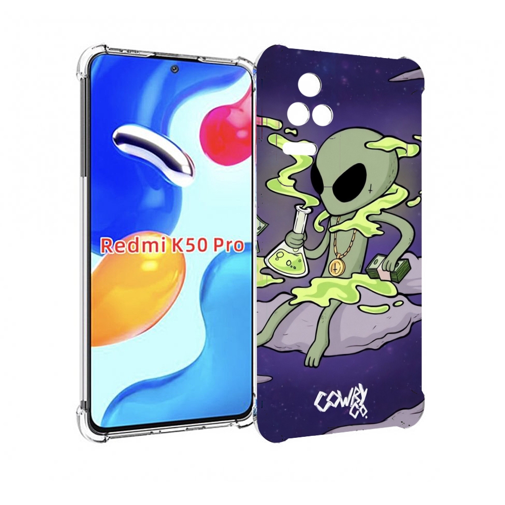

Чехол MyPads токсичный инопланетянин для Xiaomi Redmi K50 / K50 Pro, Прозрачный, Tocco