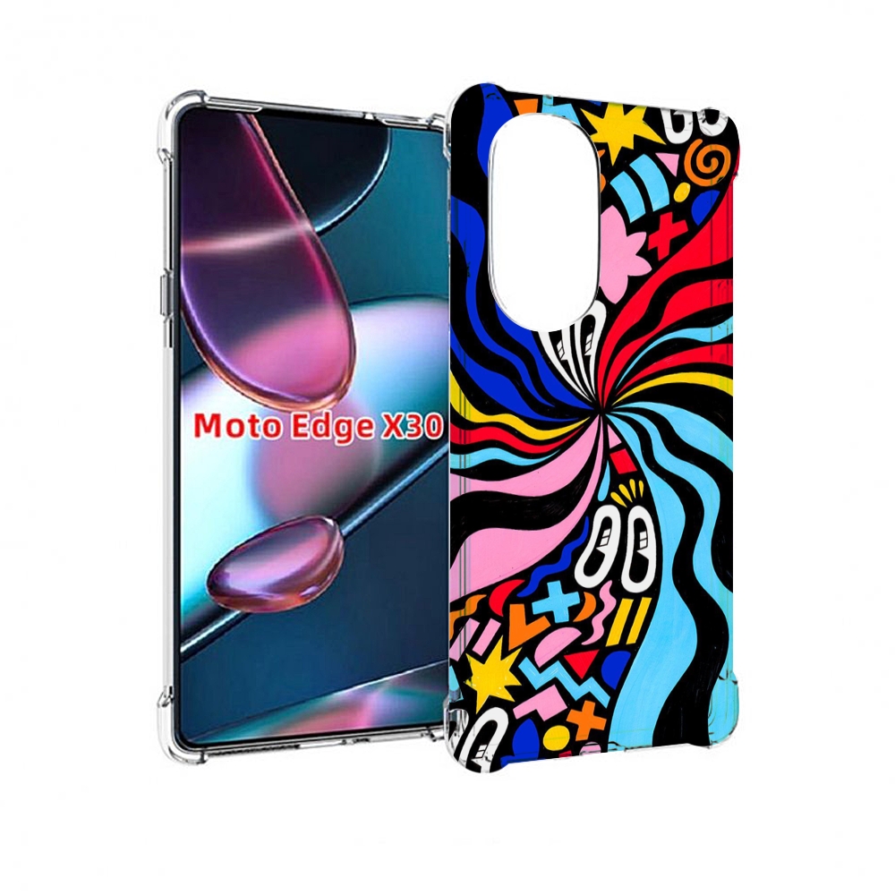 

Чехол MyPads волнистая-абстракция для Motorola Moto Edge X30, Прозрачный, Tocco