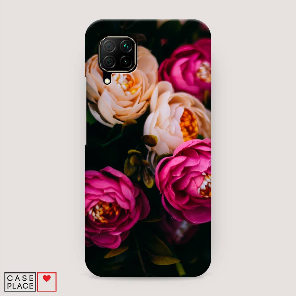 

Чехол Awog "Розовые пионы для черном" для Huawei Nova 6 SE, 611720-6