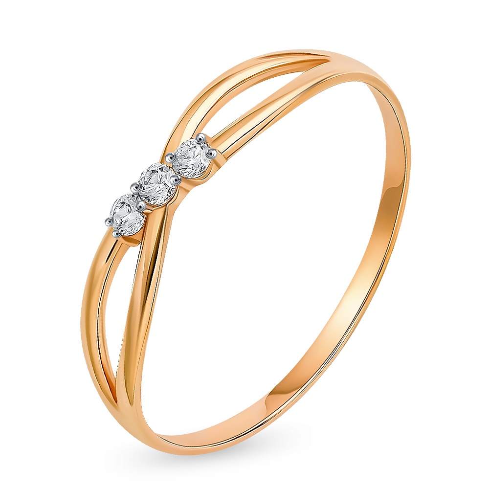 

Кольцо из золота р. , 585Gold 301012669, фианит, 301012669