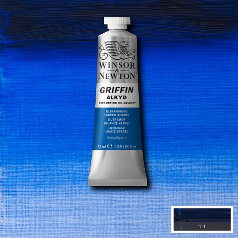 фото Алкидная краска winsor & newton "griffin" 37 мл ультразеленый winsor&newton