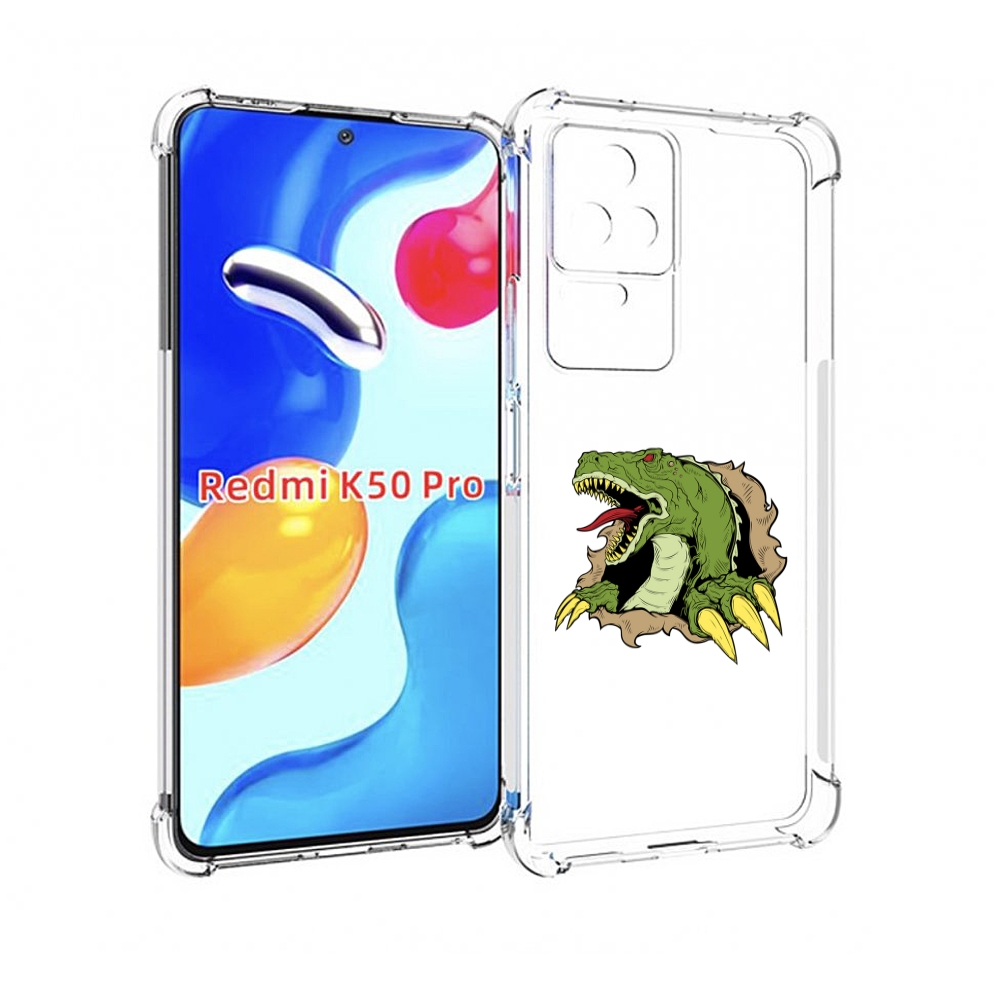 

Чехол MyPads годзила для Xiaomi Redmi K50 / K50 Pro, Прозрачный, Tocco
