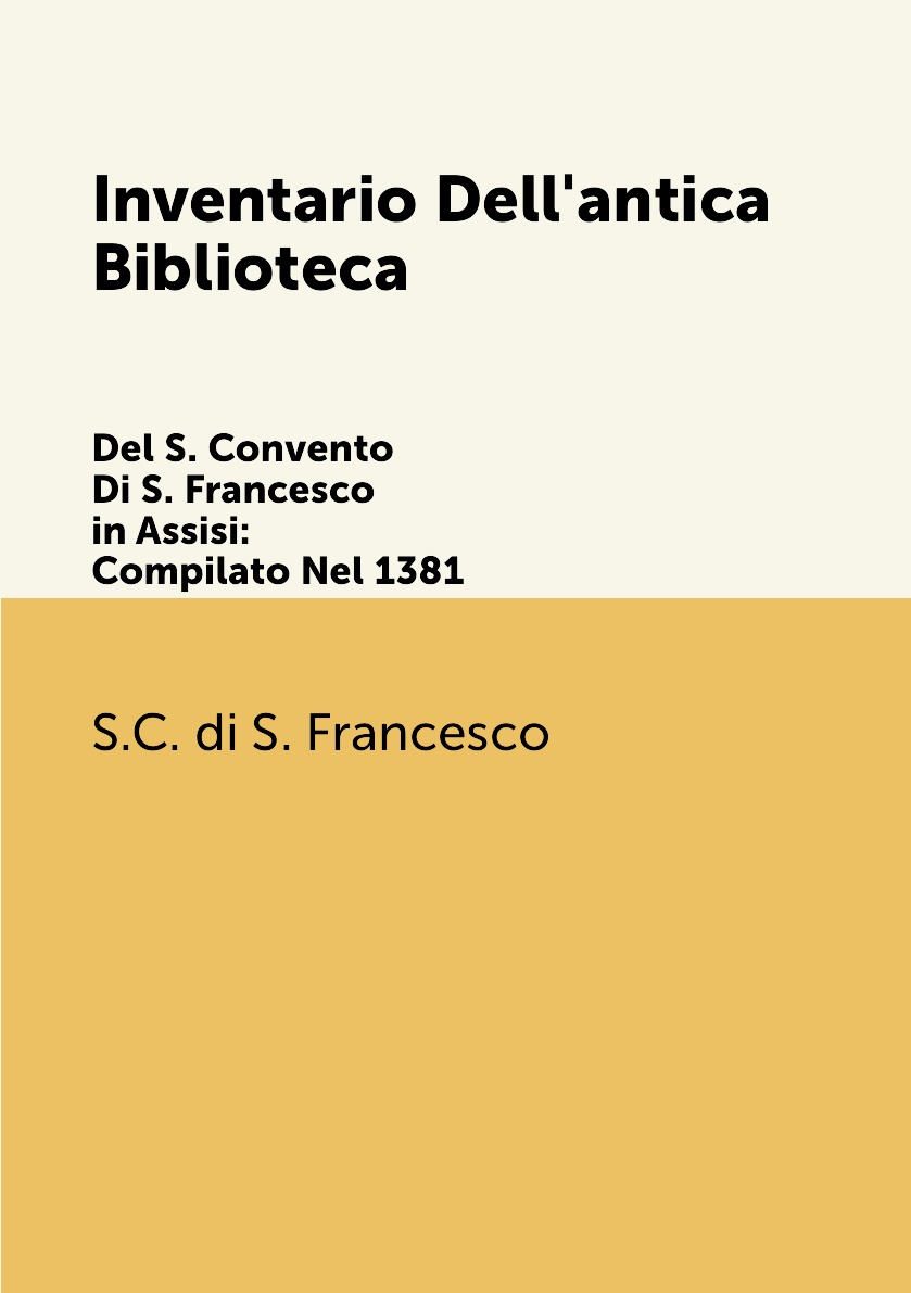 

Inventario Dell'antica Biblioteca