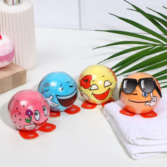 

Шипучая бомбочка OOPS «Смайлик», микс, 140 г