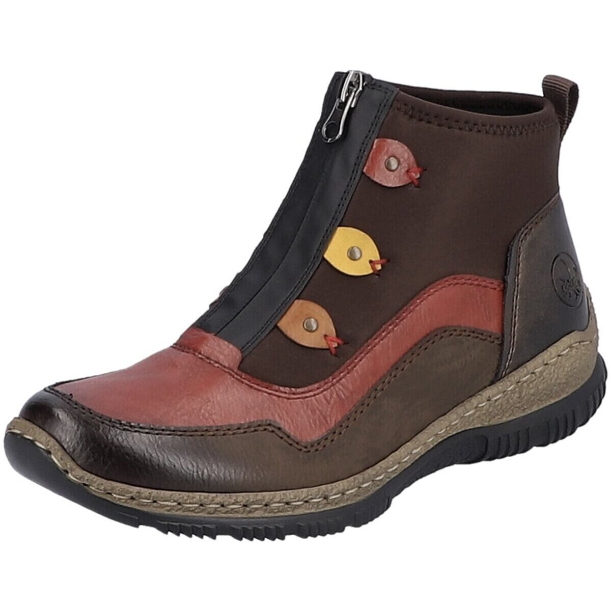 

Ботинки женские Rieker 26301175 коричневые 39 EU, Коричневый, 26301175