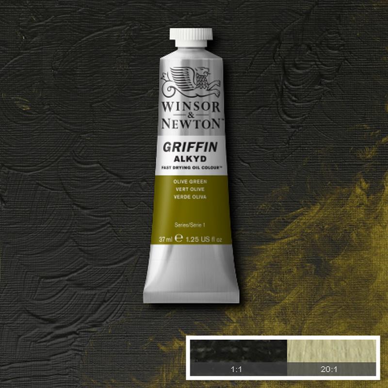 

Алкидная краска Winsor & Newton "Griffin" 37 мл Зеленый оливковый