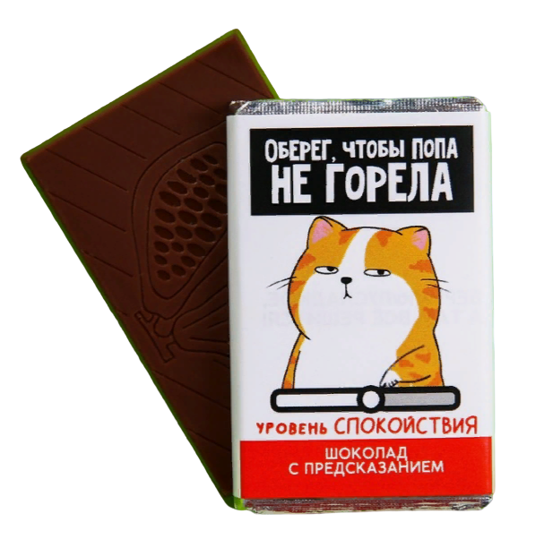 

Шоколад молочный Чтобы попа не горела с предсказанием, 12 г.