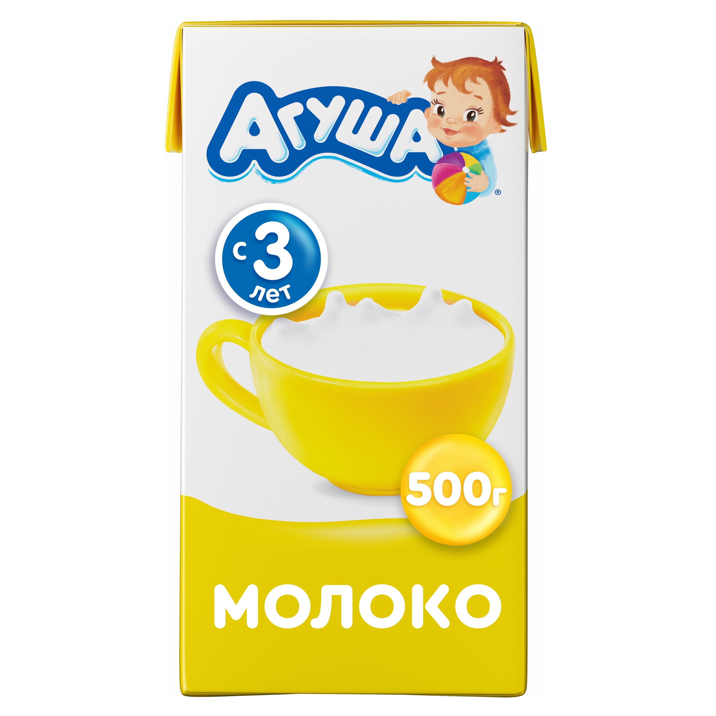 Молоко Агуша стерилизованное с 3 лет 3,2% 500 мл