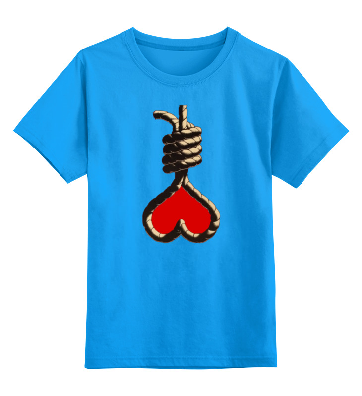

Детская футболка классическая Printio Love noose, р. 140, Голубой, 0000000700999