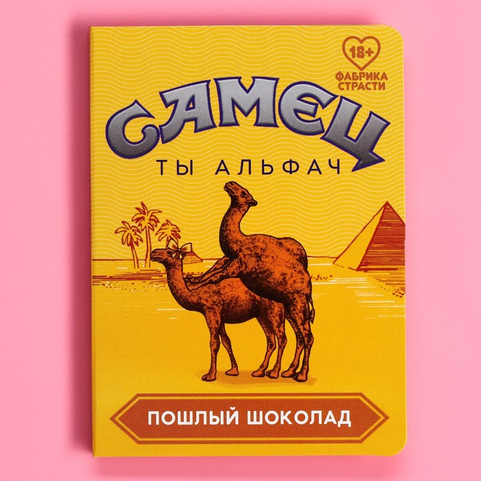

Шоколад оранжевый на открытке Самец, 1 шт. х 3,6 г.