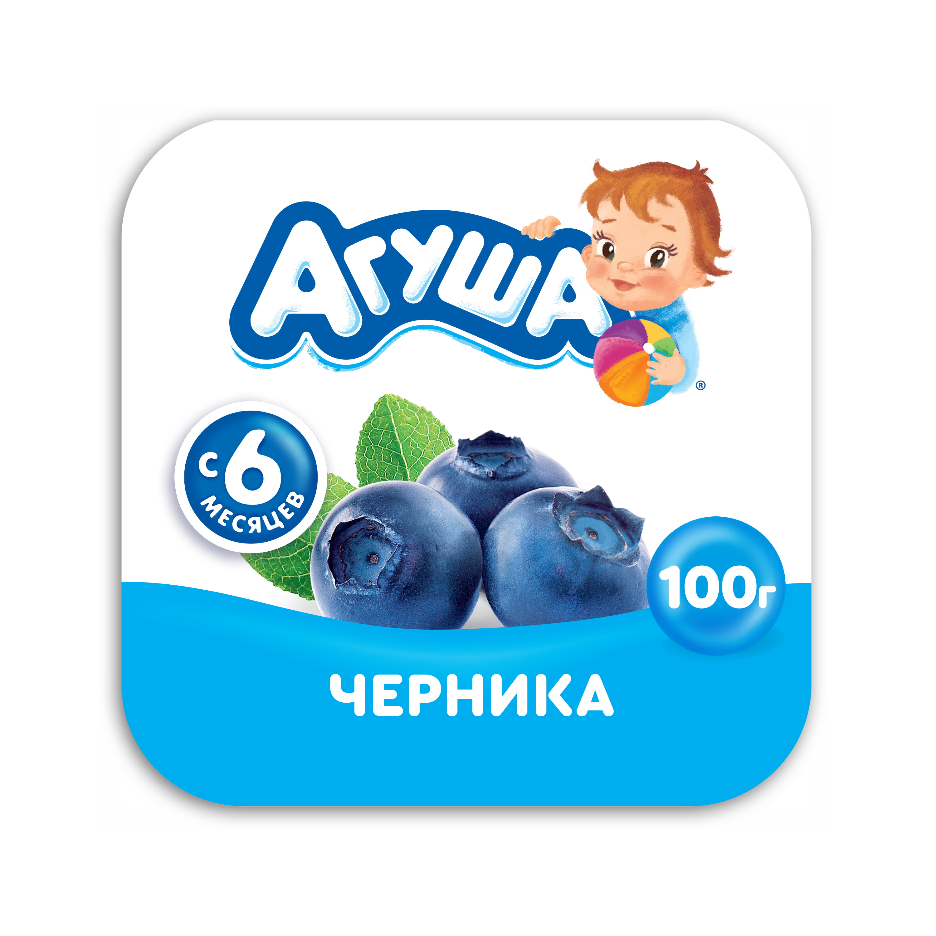 Творожный продукт Агуша черника 3.9% 100 г