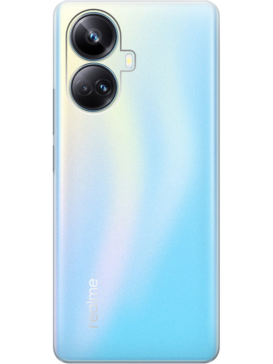 

Силиконовый чехол на Realme 10 Pro+ прозрачный, 768741931