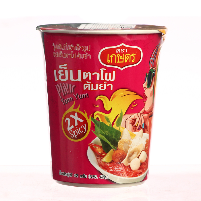 

Лапша бобовая Kaset быстрого приготовления со вкусом Розовый Том Ям, 42 г