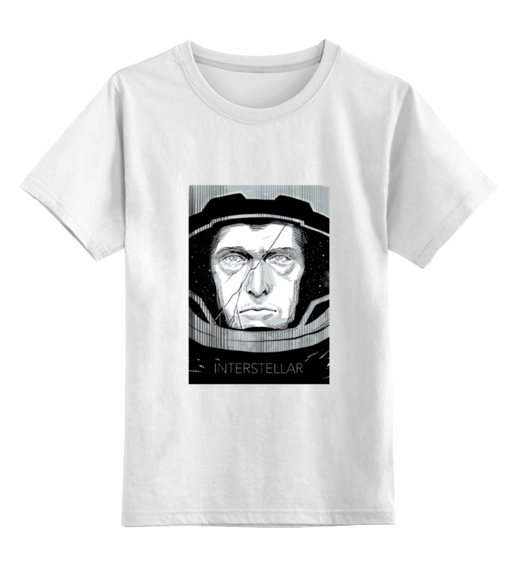 

Детская футболка классическая Printio Интерстеллар, р. 140, Белый, 0000000701413