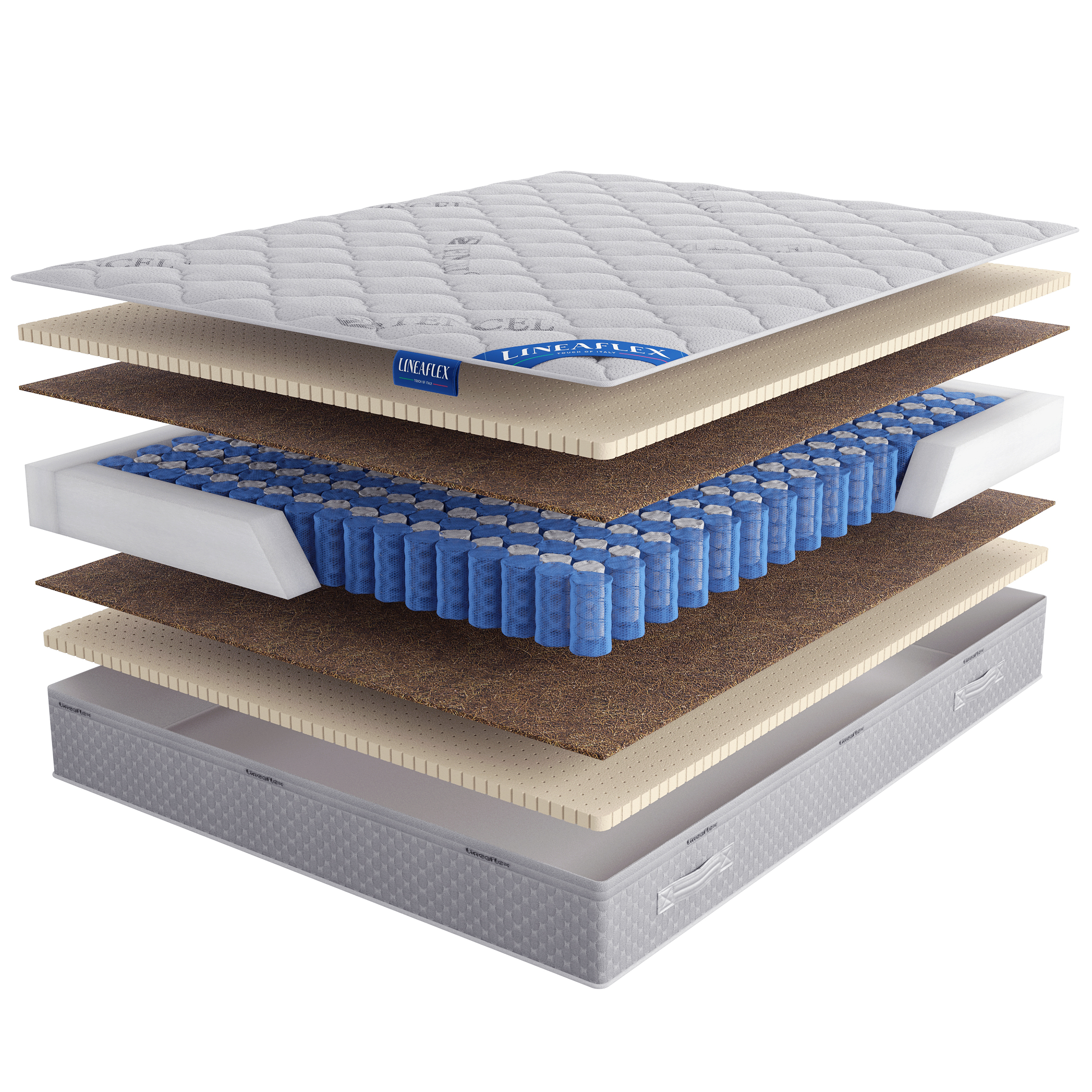 

Матрас Lineaflex Chelsea Active 140х190, Бежевый;белый;серый;серебристый, Chelsea Active