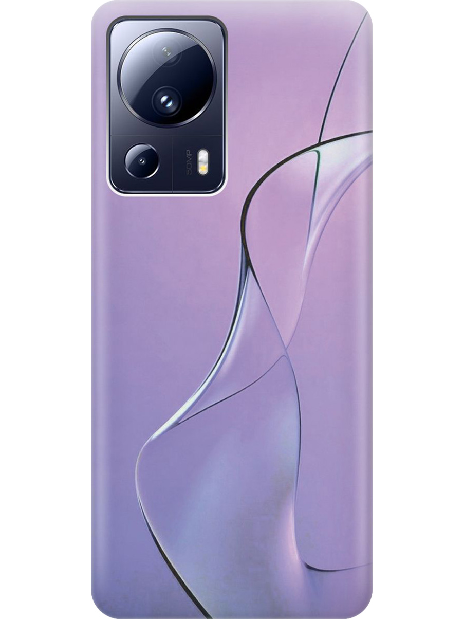 

Силиконовый чехол на Xiaomi 13 Lite с принтом "Сиреневый изгиб", Прозрачный;розовый;фиолетовый, 768741231
