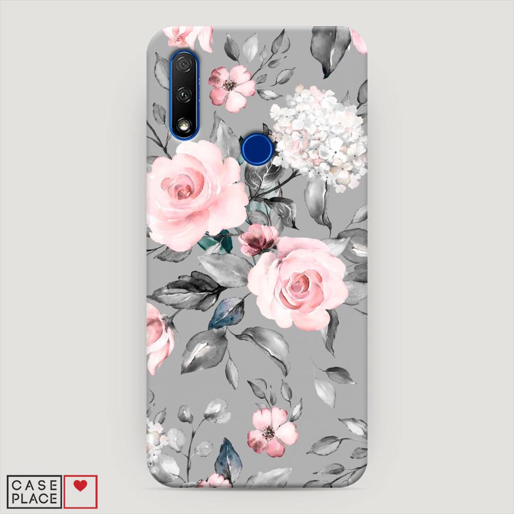 

Чехол Awog "Розы для сером" для Honor 9X, 69920-6