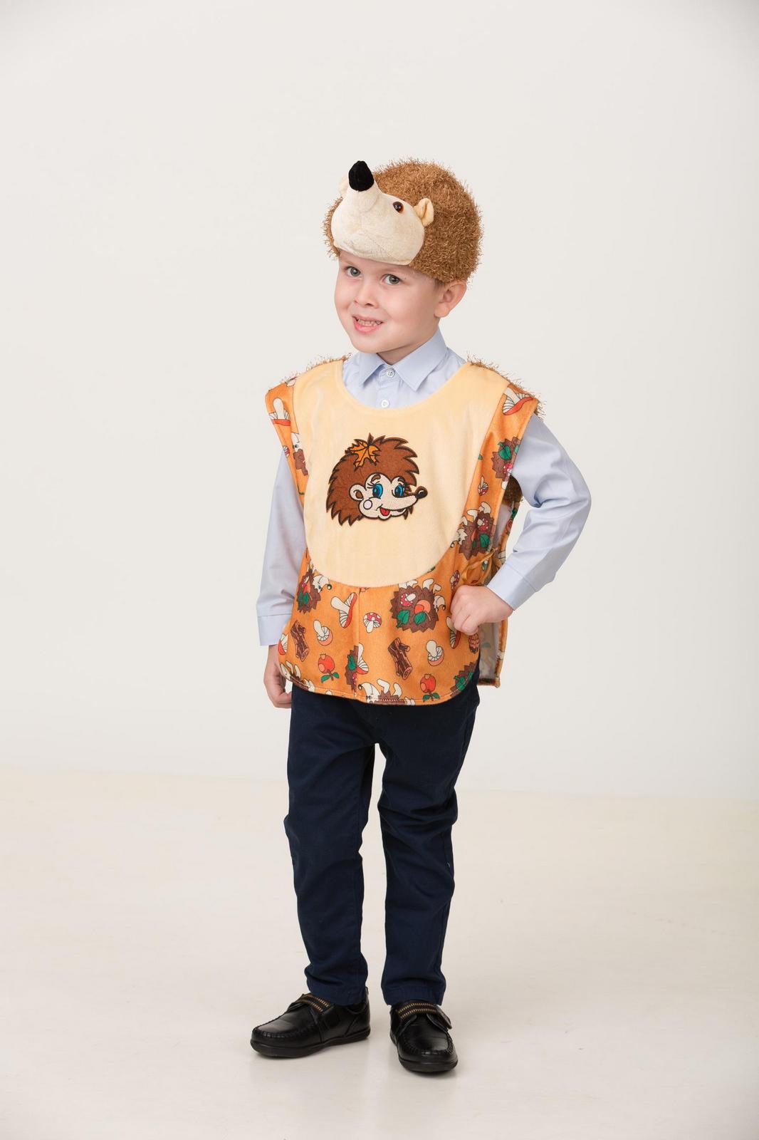 

Карнавальный костюм Batik Ежик 2206 цв.мультиколор р.110, Оранжевый, Ежик
