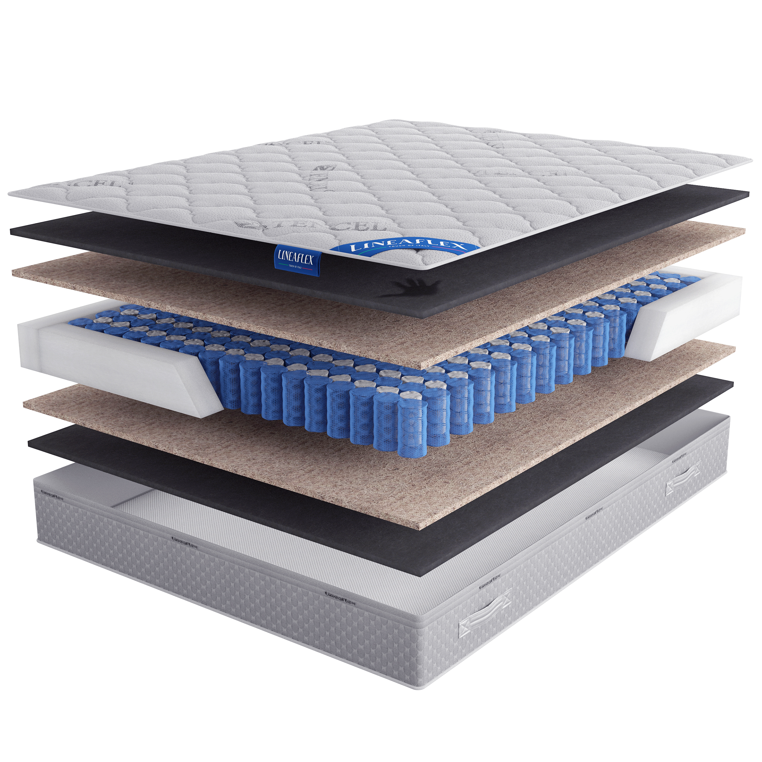 

Матрас Lineaflex Real Active 90х200, Бежевый;белый;серый;серебристый, Real Active