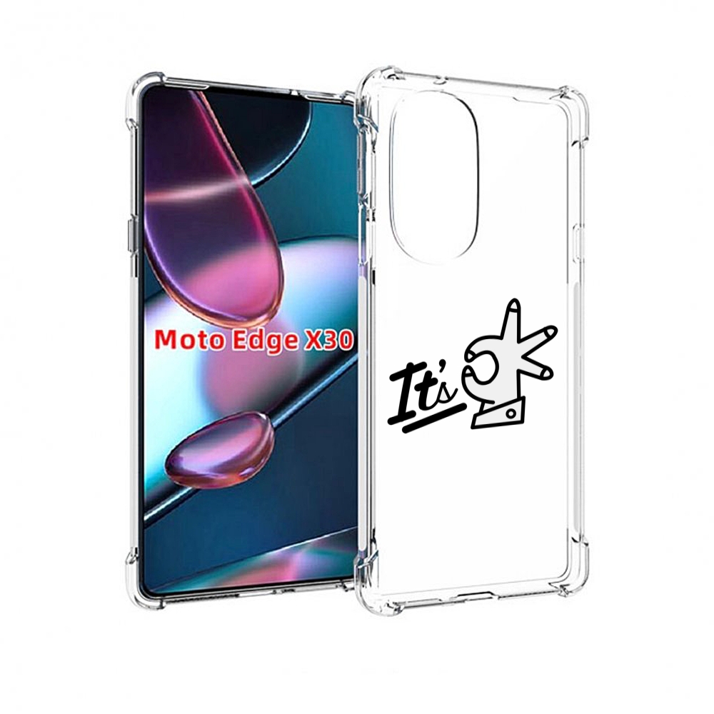 

Чехол MyPads все-ок для Motorola Moto Edge X30, Прозрачный, Tocco