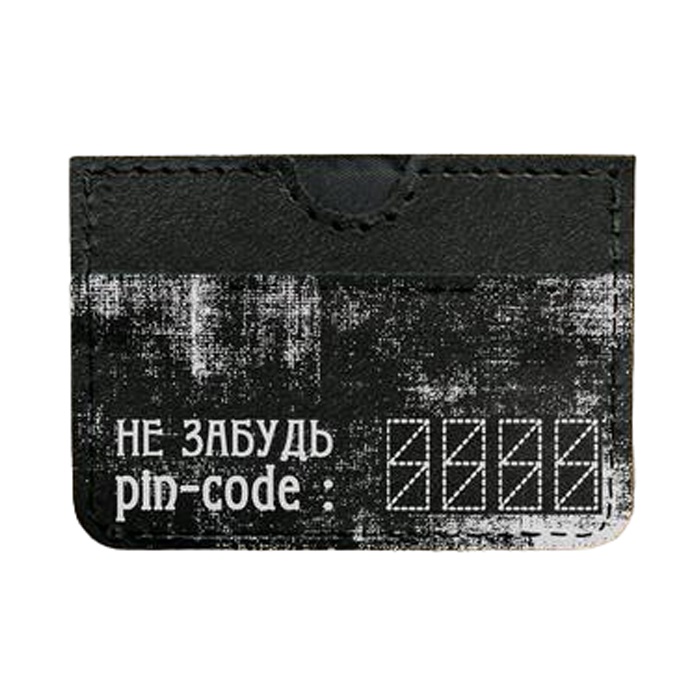 

Картхолдер женский RUSSIAN HandMade RHM Lettering, чёрный, RHM Lettering