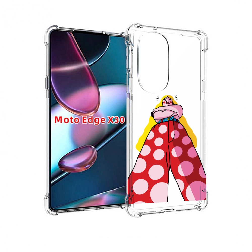 

Чехол MyPads высокая-девушка для Motorola Moto Edge X30, Прозрачный, Tocco