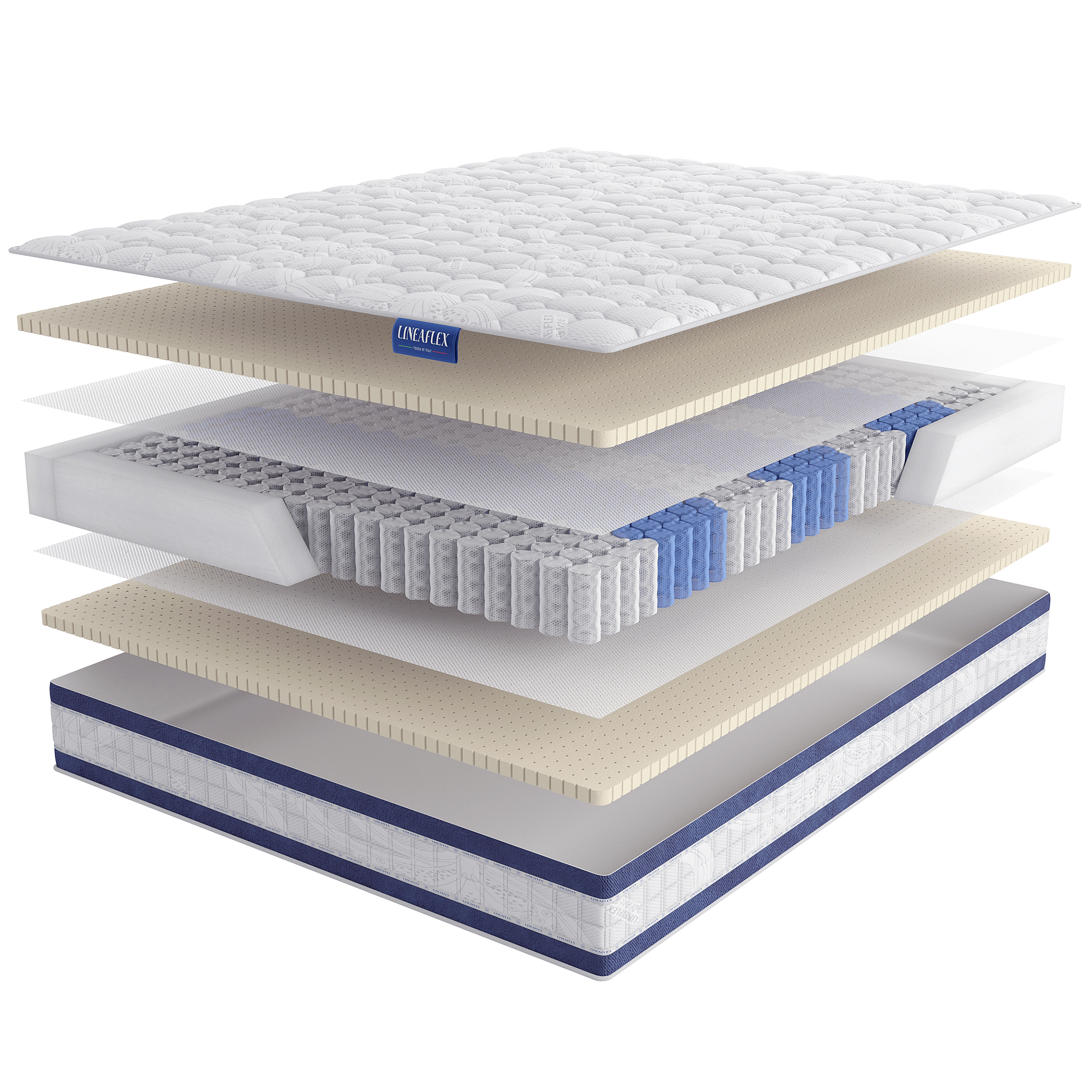 

Матрас Lineaflex Marini 120х200, Бежевый;белый;серый;серебристый, Marini