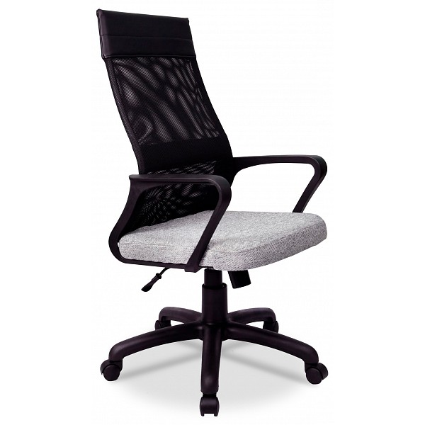 Кресло компьютерное Riva Chair RCH 1166 TW PL серый/черный
