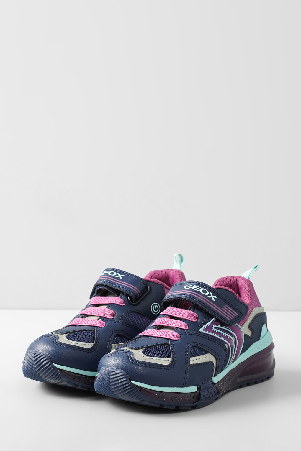 Кроссовки Geox J16FFA0BC2AC4269 темно-синий/фиолетовый, 29