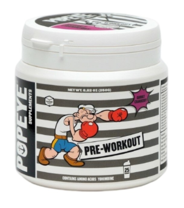 Предтренировочный комплекс POPEYE Pre-Workout , гранат-клюква, спортивное питание, 250 г