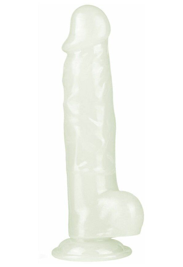 Фаллоимитатор Lovetoy Lumino Play Dildo светящийся в темноте прозрачный 21,5 см