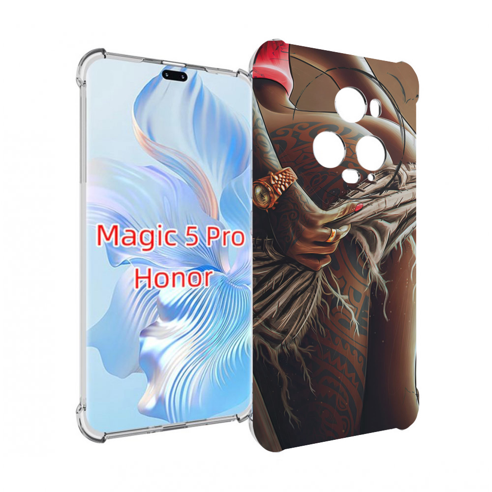 Чехол MyPads полуголая девушка фотография женский для Honor Magic 5 Pro противоударный