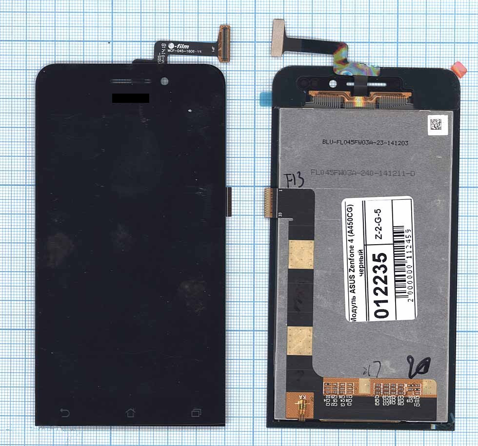 

Дисплей с тачскрином для Asus Zenfone 4 A450CG черный, для Asus Zenfone 4 A450CG