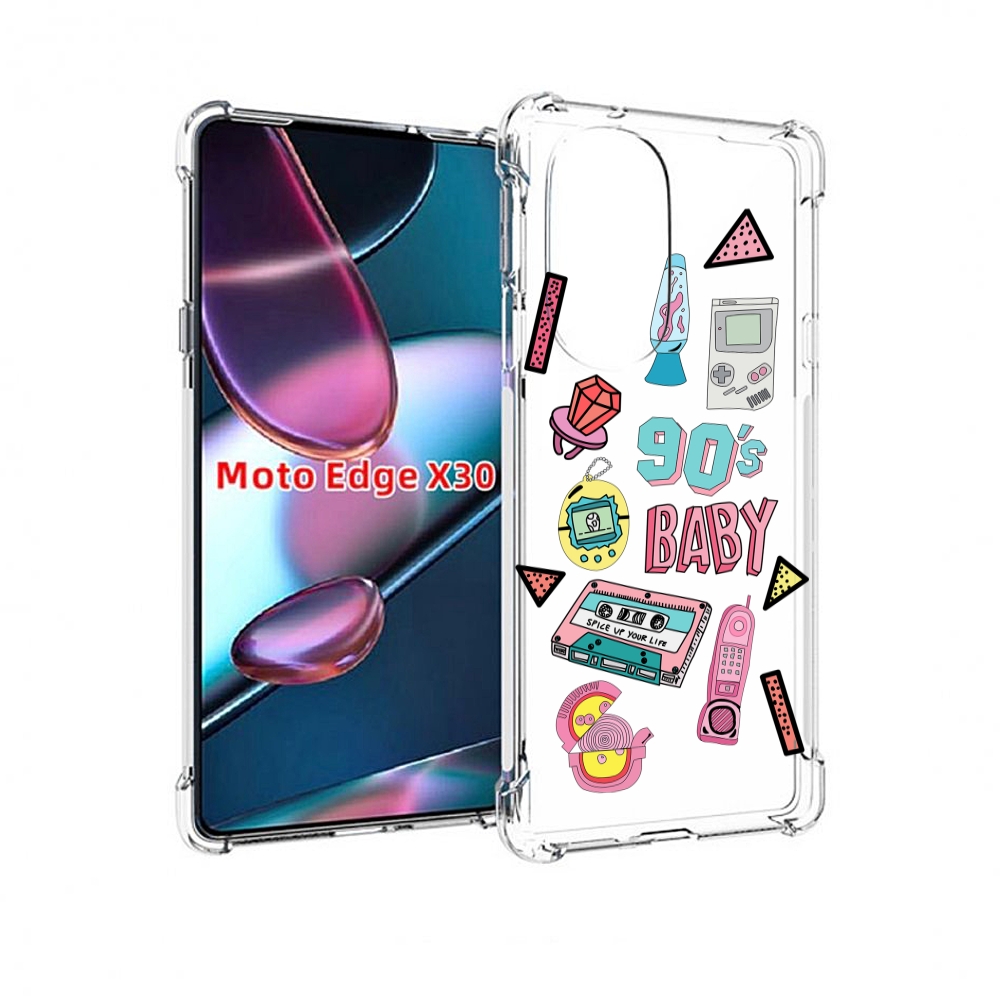 

Чехол MyPads гаджеты-90х для Motorola Moto Edge X30, Прозрачный, Tocco