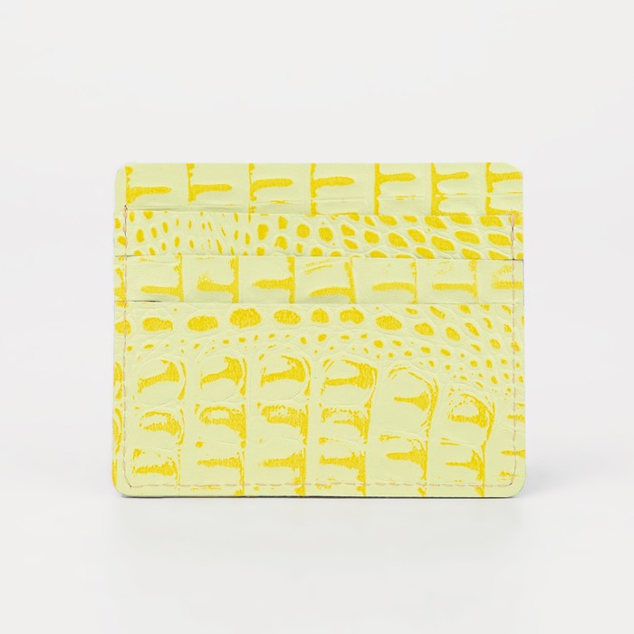 

Картхолдер женский TEXTURA Кайман, жёлтый, Желтый, Кайман