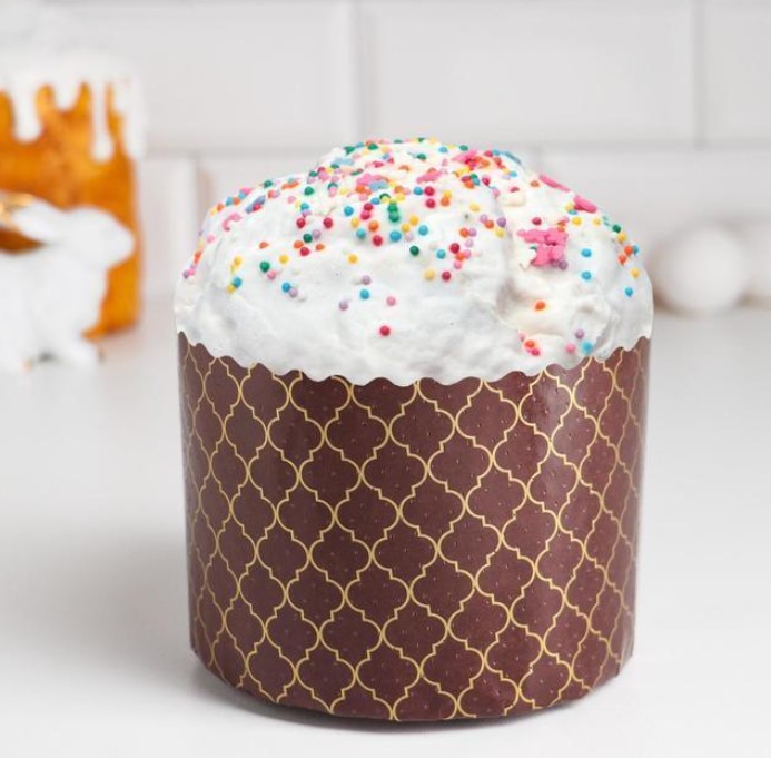 

Форма бумажная для кекса, маффинов и кулича "Купола" 110 х 85 мм/ 2 штуки/