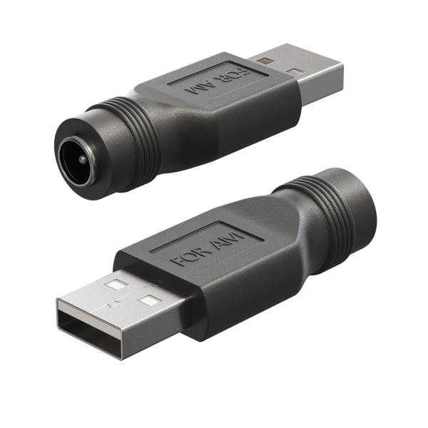 Переходник Gsmin USB A - DC 5.5x2.1mm не указано м (A20V00020)