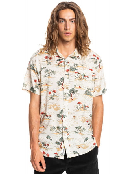 

Рубашка мужская Quiksilver EQYWT04318 бежевая S, EQYWT04318