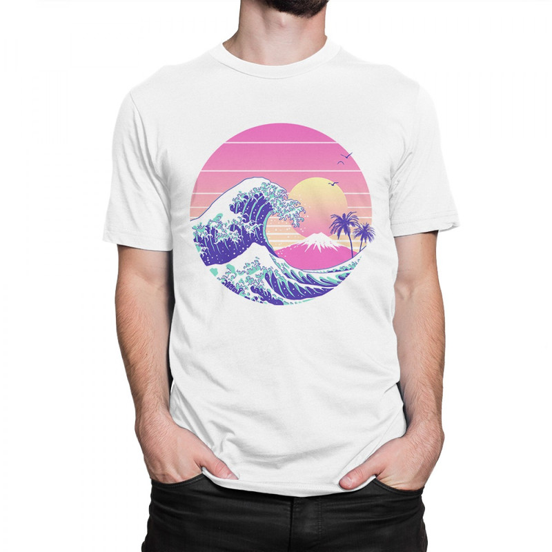 

Футболка мужская Dream Shirts Большая Волна в Канагаве белая 2XL, Белый, Большая Волна в Канагаве