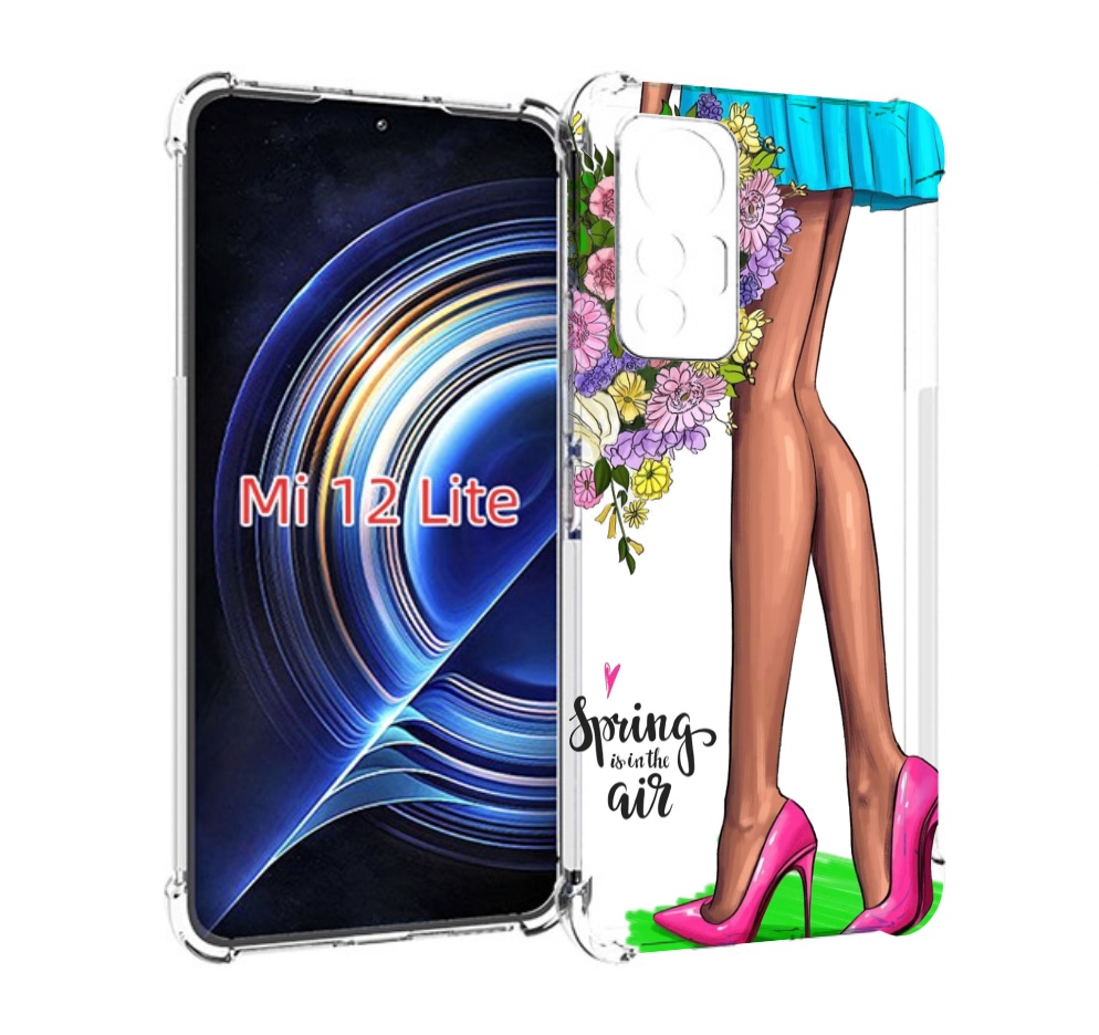 

Чехол MyPads Весна-в-воздухе женский для Xiaomi 12 Lite, Прозрачный, Tocco