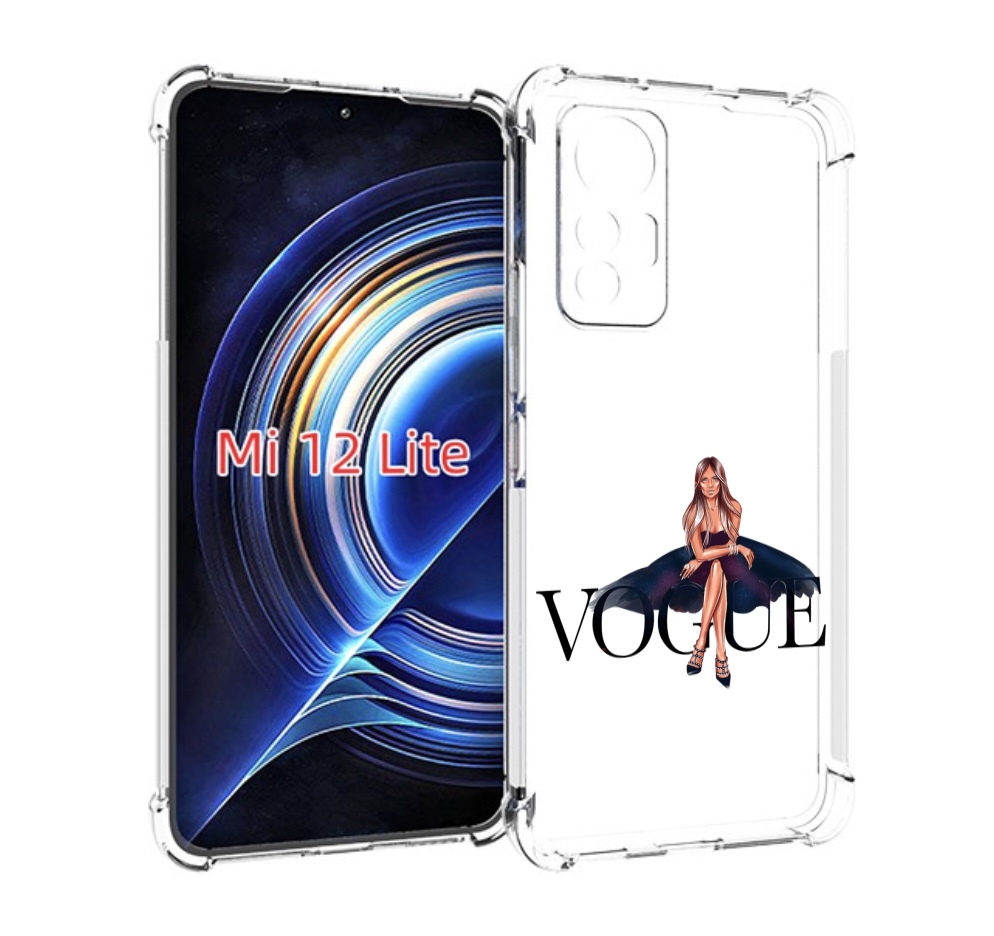 

Чехол MyPads Вог-девушка женский для Xiaomi 12 Lite, Прозрачный, Tocco