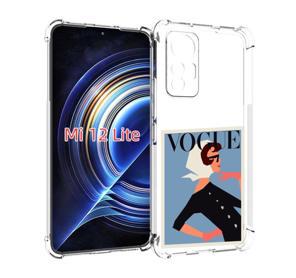 

Чехол MyPads Вогуе картинка для Xiaomi 12 Lite, Прозрачный, Tocco
