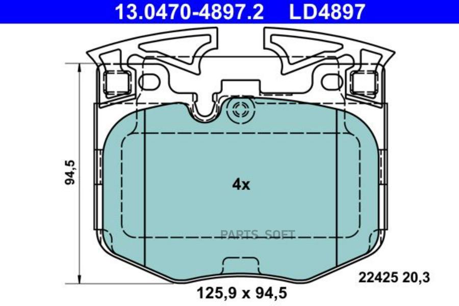 

Колодки передние CERAMIC BMW 5/6/7/8/X5/X6/X7